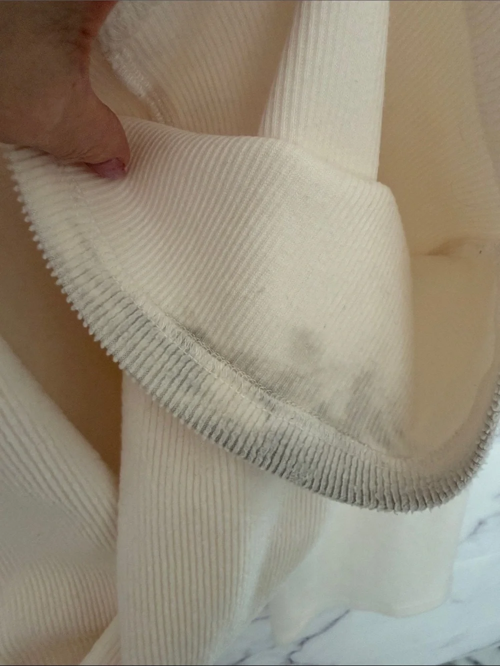 FABLETICS Ribbed Fuzzy Tracksuit Hoodie Jogger Set Ivory Size Small - Picture 13 of 13